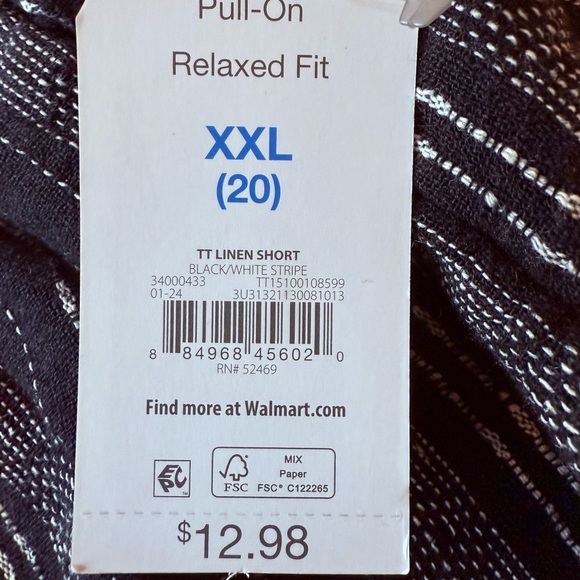 Time and Tru Striped Casual Shorts - Picture 5 of 6